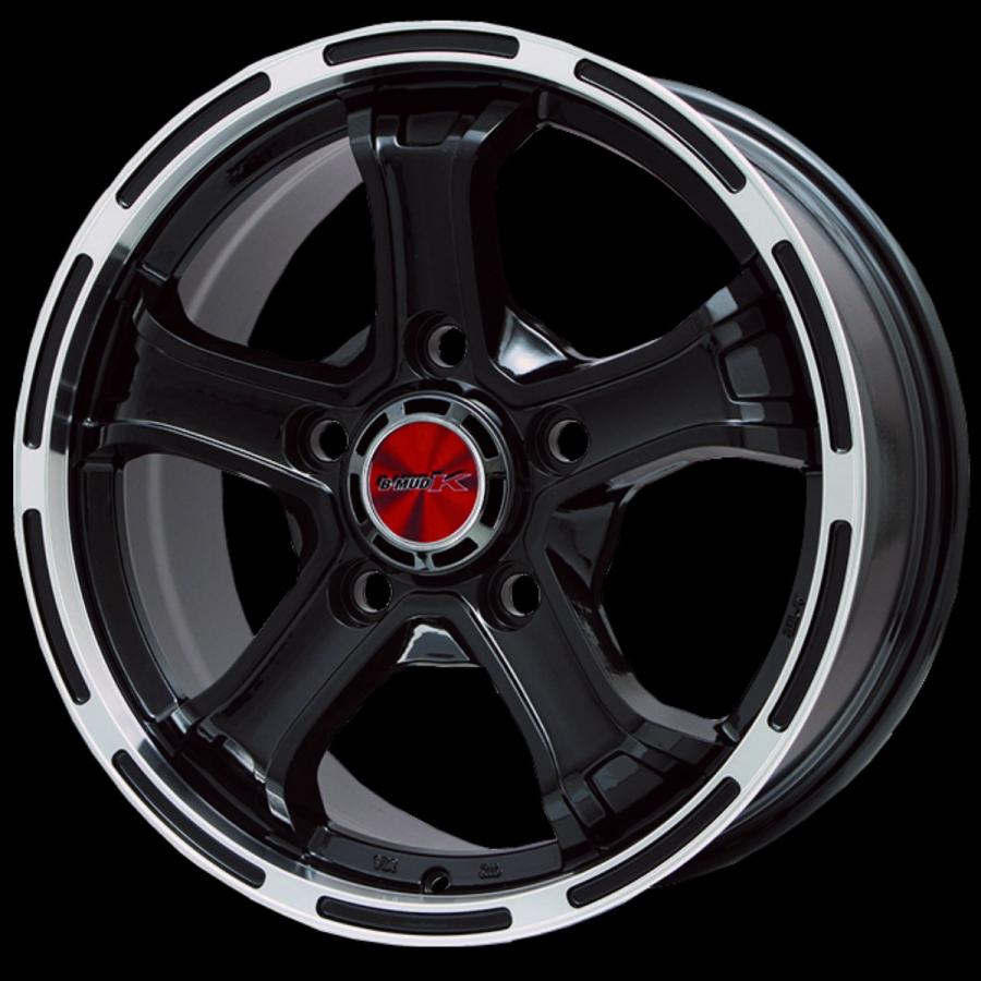 BIGWAY B-MUD K 15インチ 5.5J +5 5-139.7 グロスブラック/リム