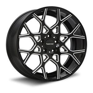 MLJ ハイぺリオン CVZ 20インチ 8.5J +35 5-114.3 グロスブラック/ミルド 4本で送料無料 HYPERION CVZ