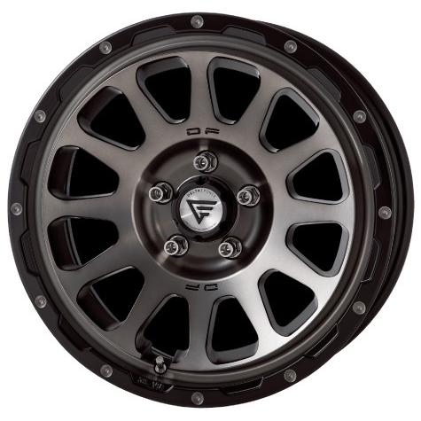 デルタフォース オーバル 17インチ マットスモークポリッシュ DELTA FORCE OVAL 17インチ 7.0J +32 5-114.3 マットスモーク