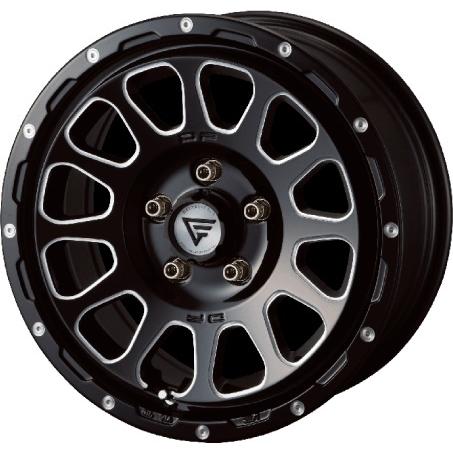 1*3様 デルタフォース オーバル　16インチ デリカD5　4本セット DELTA FORCE OVAL 16インチ 7.0J +35 5-114.3 ブラックマシニング 4本