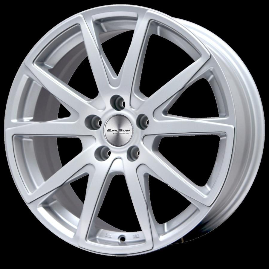BIGWAY EUROBAHN STX 18in 7.5J +50 5-108 シャインシルバー 4本で貨物輸送無料 ビッグウエイ ユーロ畜舎 STX