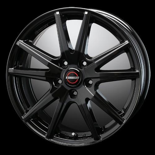 BLEST EUROMAGIC LANCE ST 16インチ 6.5J +53 5-114.3 ブラック 4本で 