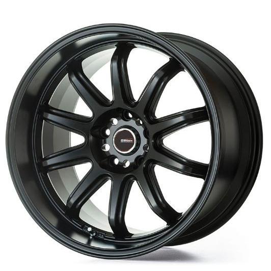 5ZIGEN FIREBALL RR 18インチ 7.5J +47 5-114.3 マットブラック4本で