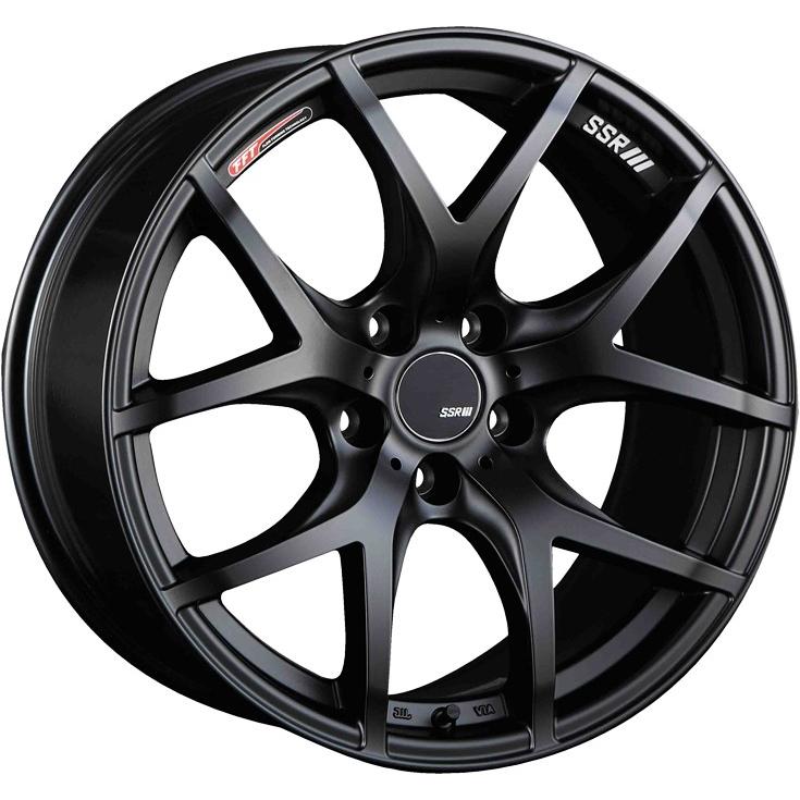 SSR GTV03 18インチ 7.5J +48 5-100 フラットブラック4本で送料