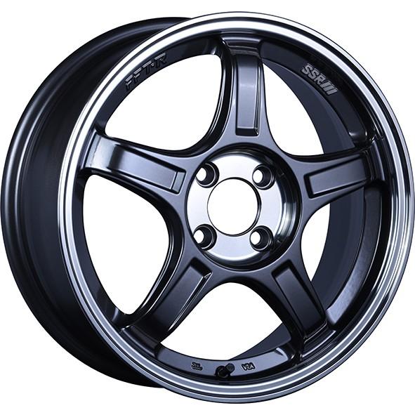 SSR SSR GTX03 16インチ 6.5J +53 4-100 マシンドグラファイトガンメタ