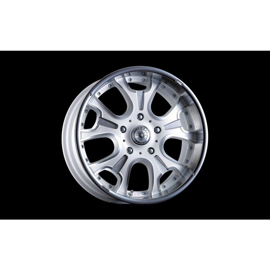CRIMSON GOLDMAN cruise HERCULES MONOBLOCK F/A 20インチ 8.5J +22 6-139.7 ホワイトポリッシュマシニング 4本で送料無料 クリムソン ヘラクレス モノブロック