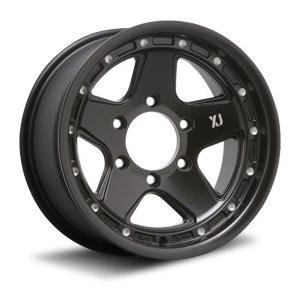 MLJ エクストリームJ XJ05 16インチ 8.0J -25 6-139.7 サテンブラックミルド4本で送料無料 XTREME-J XJ05
