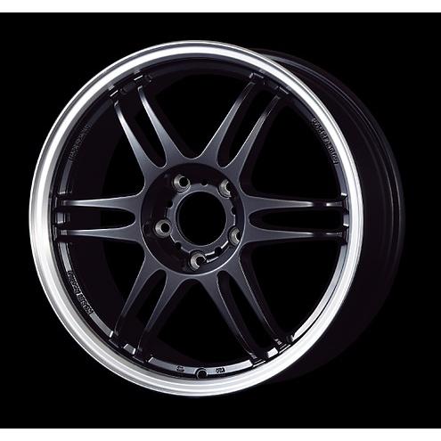 KOSEI K-1 Racing.REV 17インチ 7.0J +42 5-114.3 ブラックリムポリッシュ 4本で送料無料 コーセイ K-1 レーシング ドット レヴ