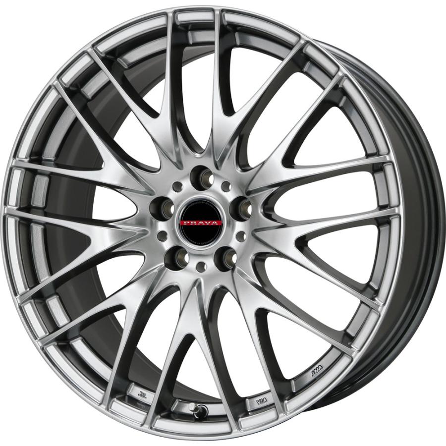 BIGWAY LEYSEEN PRAVA 9M 18インチ 7.5J +50 5-114.3 クロームハイパー 
