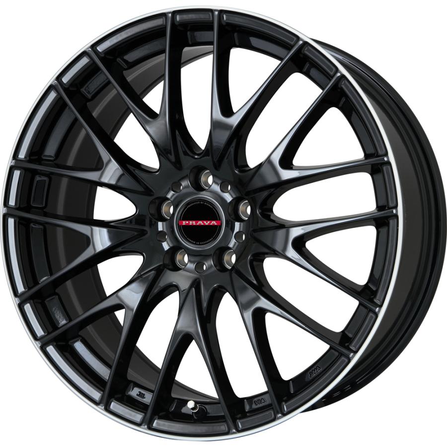 BIGWAY LEYSEEN PRAVA 9M 19インチ 8.0J +45 5-114.3 グロスブラック 