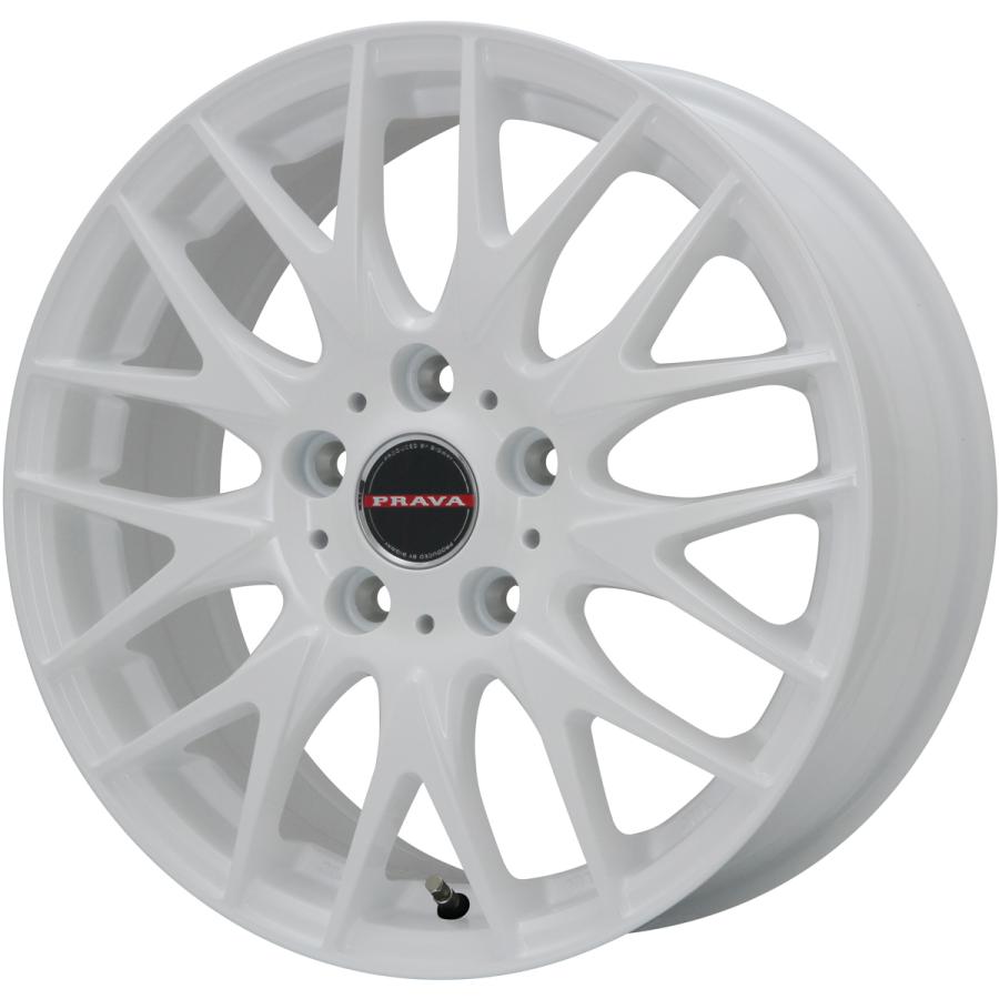 BIGWAY LEYSEEN PRAVA 9M Jr 16インチ 5.0J +40 4-100 ホワイト 4本で 