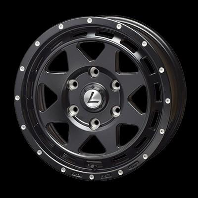 新品未使用◆レオウィングXR◆16インチ6.5J+38◆139.7の6穴◆ TRYALPHA Leowing XR 16インチ 6.5J +38 6-139.7 セミグロスブラック 4