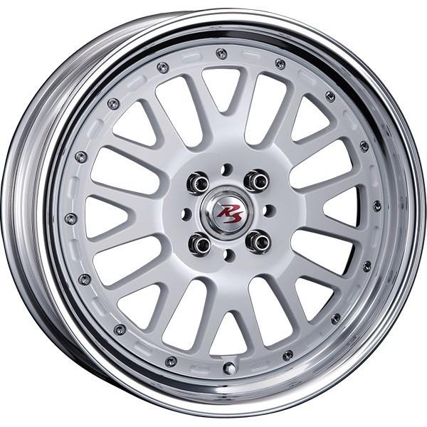 CRIMSON RS WP MAXI MONOBLOCK 16インチ 6.0J +45 4-100 ホワイト／ポリッシュリップ4本で送料無料 クリムソン RS WP MAXI モノブロック