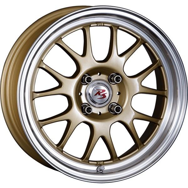 CRIMSON - RS ST AIR MONOBLOCK 15in 5.5J +45 4-100 ゴールド/ポリッシュ下唇4本で貨物輸送無料 クリムソン RS ST AIR モノ立ちはだかる
