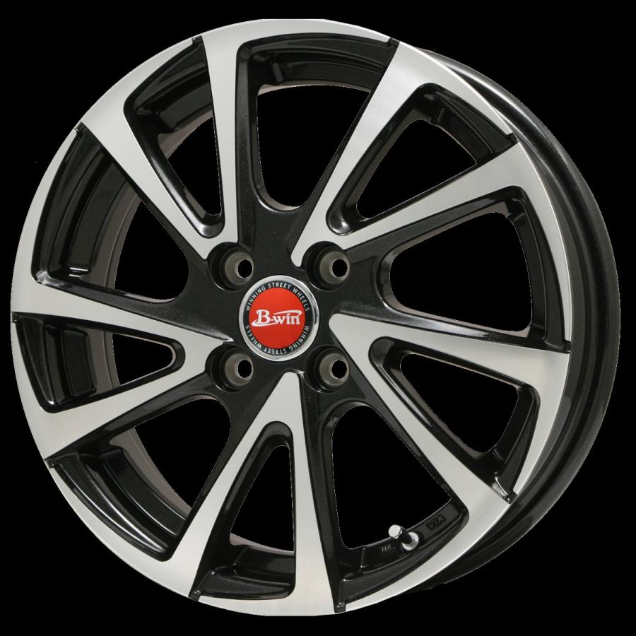 BIGWAY B-win VENOZA10 16インチ 5.0J +45 4-100 ブラックポリッシュ 4