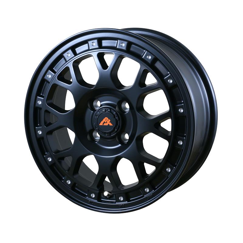 ドゥオール DOALL Algernon FENICE X XC8 15インチ 6.0J +42 4-100 マットブラックミルド 1本 ...