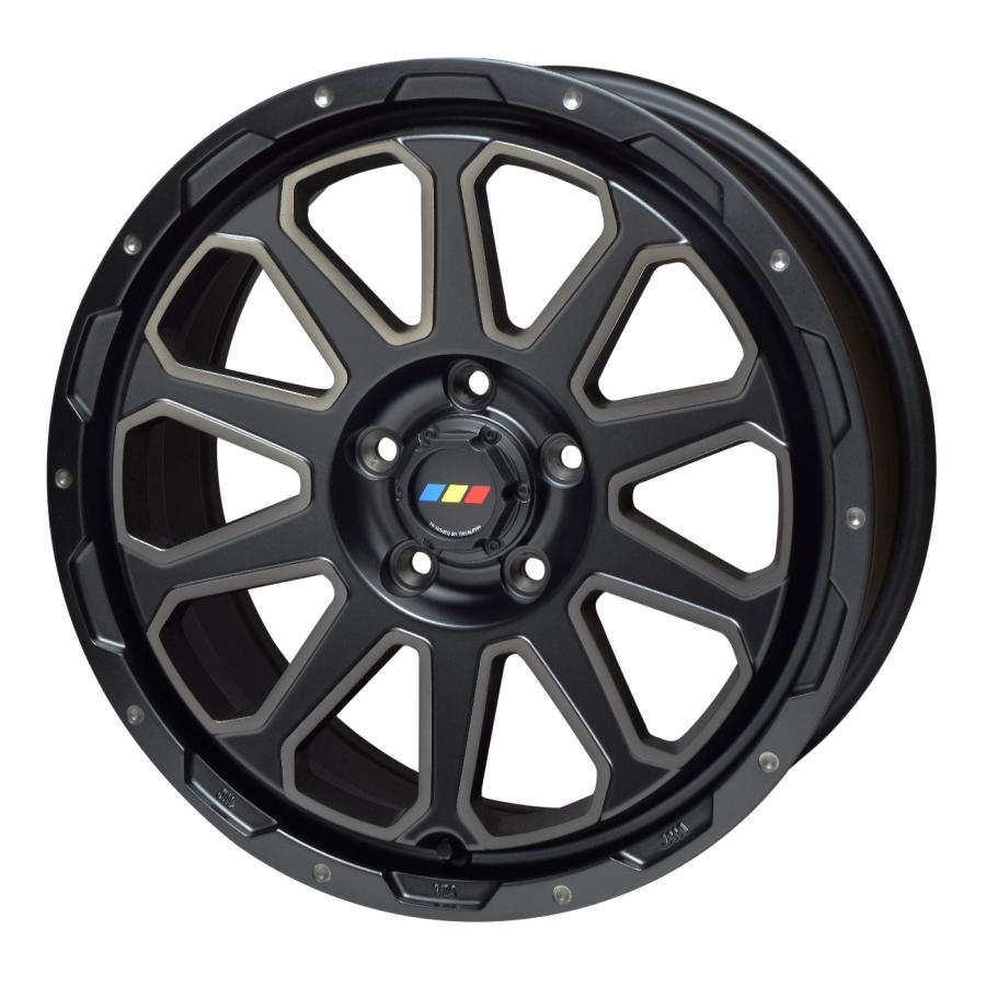 ぱるる TRYALPHA Leowing XR Vale 17インチ 7.0J +35 5-114.3 マットブラック