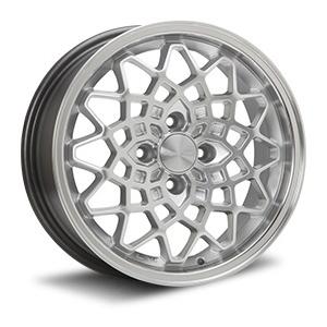 MLJ ハイぺリオン カルマ 15インチ 5.0J +45 4-100 ハイパーシルバー/リムポリッシュ 4本で送料無料 HYPERION CALMA