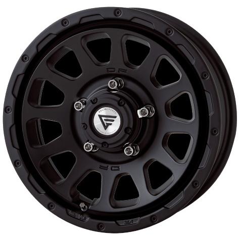 DELTA FORCE OVAL 16インチ 5.5J +20 5-139.7 マットブラック 4本で