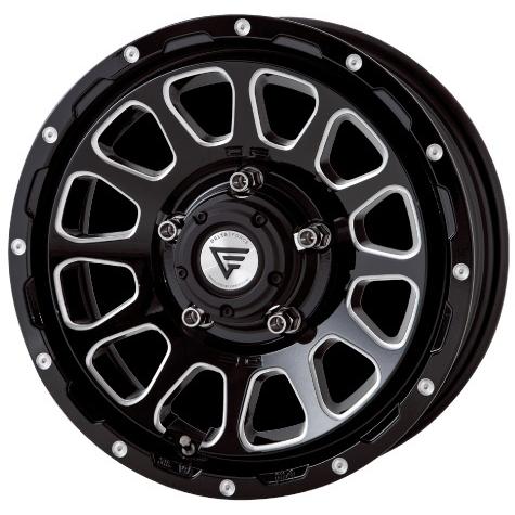 DELTA FORCE OVAL 16インチ 5.5J +20 5-139.7 ブラックマシニング 4本