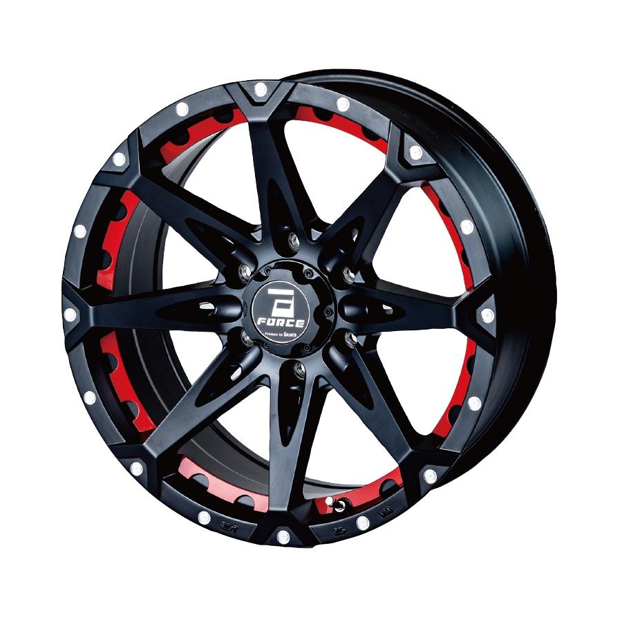 FORCE DENALI 18インチ 8.0J +15 6-139.7 マットブラック/マシニング 4 
