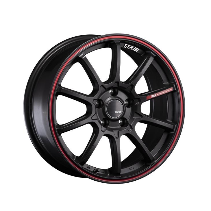SSR GTV05 15インチ 5.0J +45 4-100 フラットブラック/レッド SSR GTV05 15インチ 5.0J +45 4-100 フラットブラック/レッド