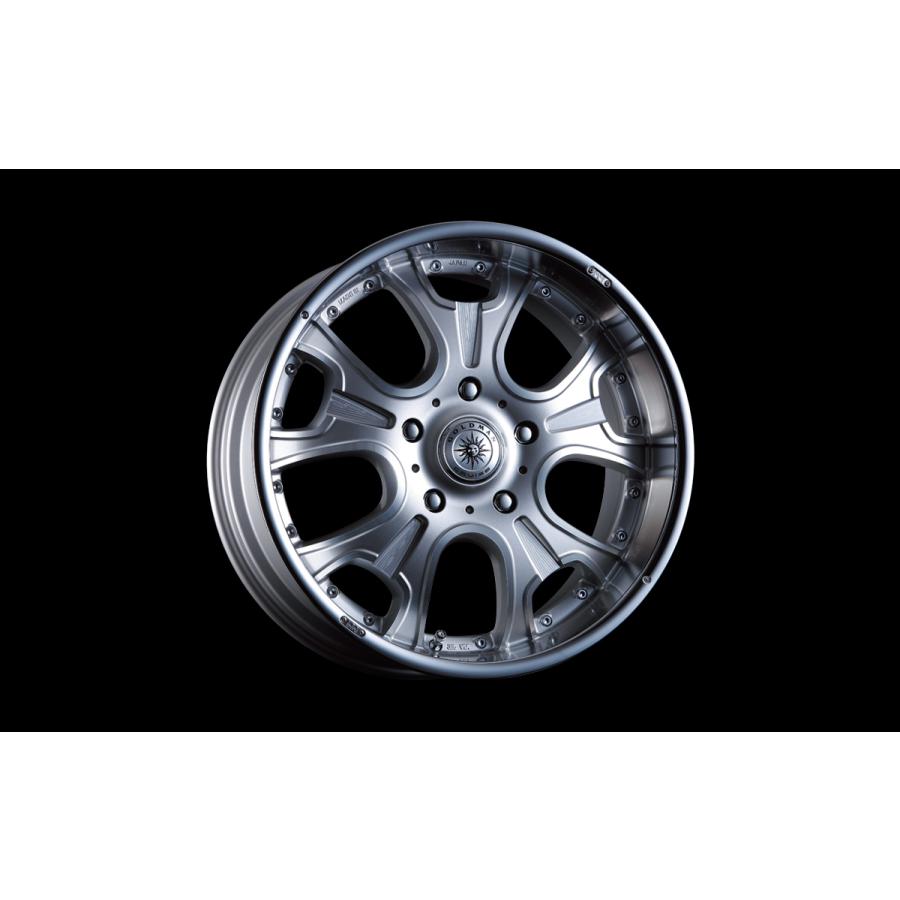 CRIMSON GOLDMAN cruise HERCULES MONOBLOCK F/A 20インチ 8.5J +22 6-139.7 シルバーポリッシュマシニング 4本で送料無料 クリムソン ヘラクレス モノブロック