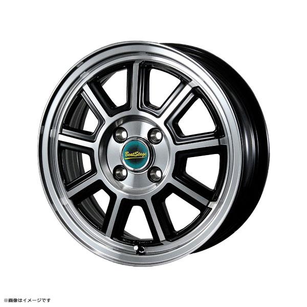 BLEST Beat Stage KS-C 15インチ 5.0J +45 4-100 ブラックポリッシュ 4