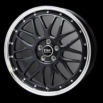 TRYALPHA Leowing FM-9 18インチ 7.5J +45 5-100 ブラックメタリック 4