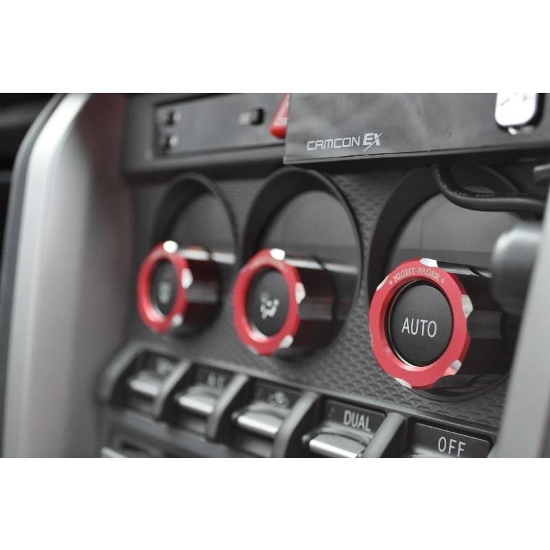 NIGHT PAGER 86 BRZ エアコンダイヤルリング ナイトペイジャー ナイトペイジャー エアコンダイヤルリング レッド 86/BRZ NGHT-PAGER