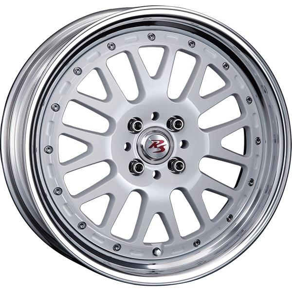 CRIMSON RS WP MAXI MONOBLOCK 16インチ 6.0J +45 4-100 ホワイト／ポリッシュリップ 4本で送料無料 クリムソン RS WP MAXI モノブロック