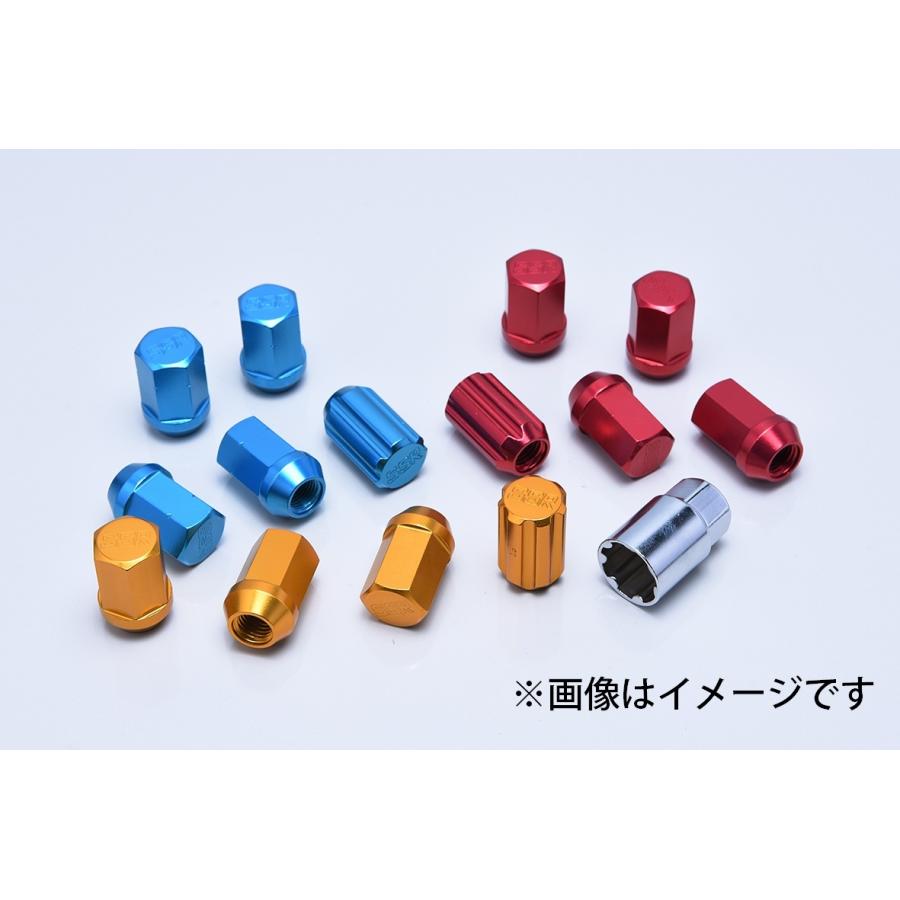 SSR ライトウェイトロック＆ナット レッド 20pcs 19HEX×M12×P1.25