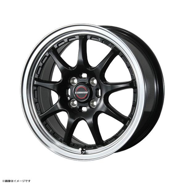 EUROMAGIC BLAZE2 スパッタ 165/40/16 BLEST EUROMAGIC Type SC-9 16インチ 6.5J +38 4-100 グロスブラック 4