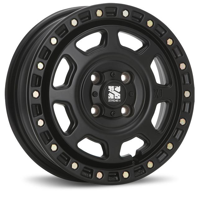 MLJ エクストリームJ XJ07 13インチ 4.00B +43 4-100 サテンブラック 4