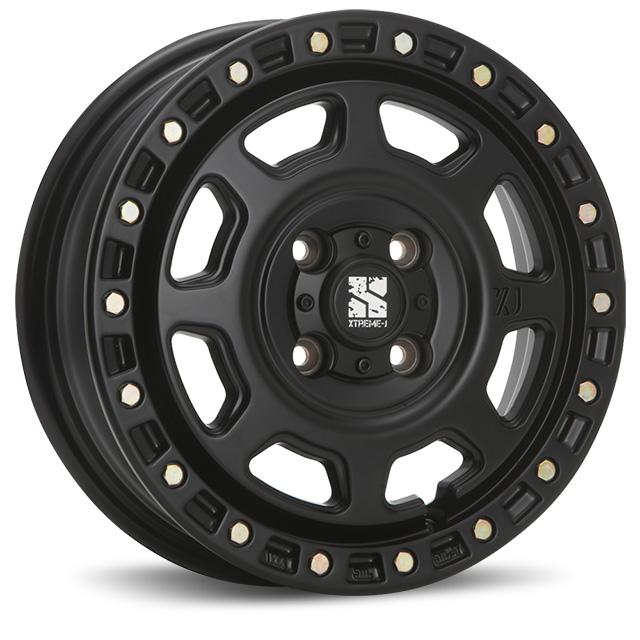 MLJ エクストリームJ XJ07 14インチ 5.0J +30 4-100 サテンブラック 4