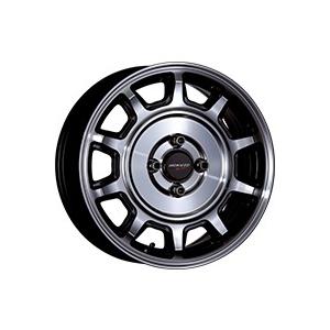 CRIMSON - Hokuto Racing 零式-S 15in 5.0J +45 4-100 黒いことポリッシュ 4本で貨物輸送無料 クリムソン ホクト 一ころ 零式 S アルミホイール-車、バイク、自転車-自動車