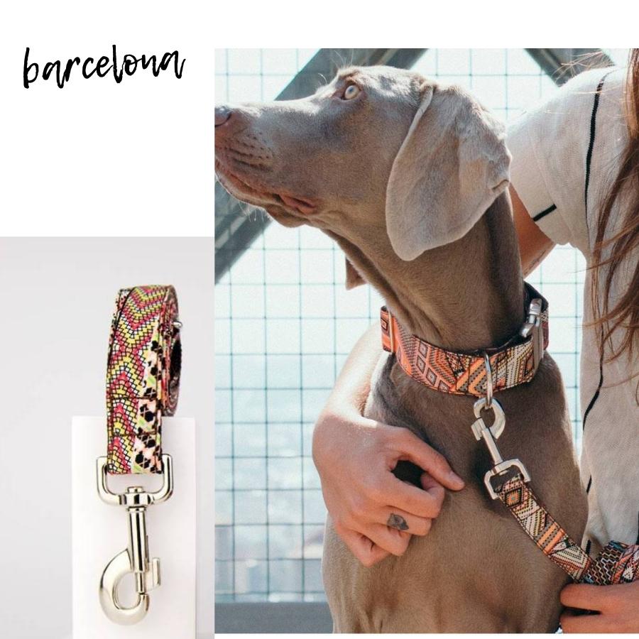 S Mサイズ 小型犬 大型犬向き リード 幾何学模様 スペイン ハンドメイド Brott バルセロナ柄 Barcelonaleash 海外輸入犬グッズ専門店ハンデル 通販 Yahoo ショッピング