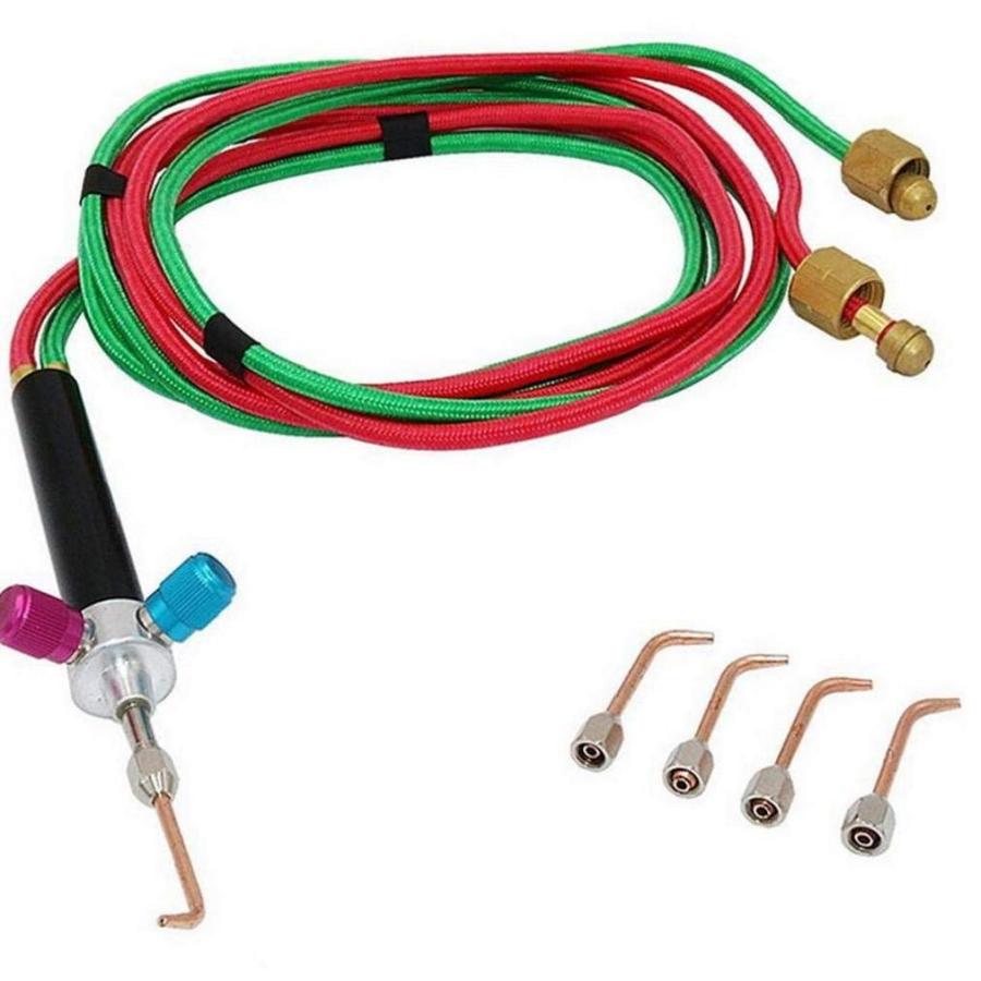 ろうトーチキット 酸素溶接トーチ、酸素溶接トーチ、酸素アセチレントーチ、フレームガン ミニ多機能酸素アセチレン 溶接金属 ステンレス s