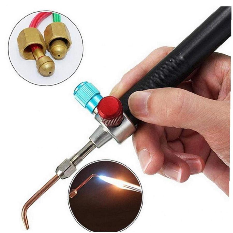 ろうトーチキット 酸素溶接トーチ、酸素溶接トーチ、酸素アセチレントーチ、フレームガン ミニ多機能酸素アセチレン 溶接金属 ステンレス s
