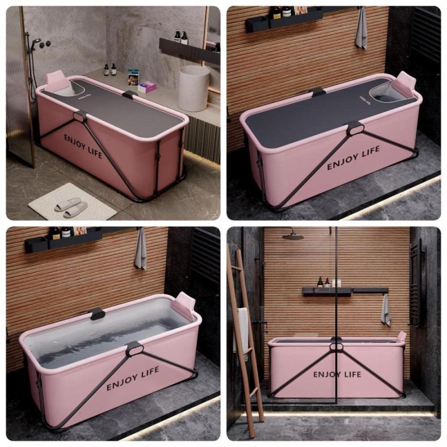 Aculldo 折り畳み浴槽 組立不要 ポータブルバスタブ 折りたたみ