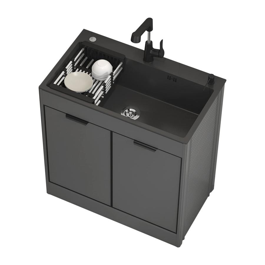 システムキッチン 流し台 シンク ガーデンシンク 洗面台 キッチンシンク 簡易流し台 システムキッチン ガレージ用大容量自立型シンク 業務用厨房簡易流