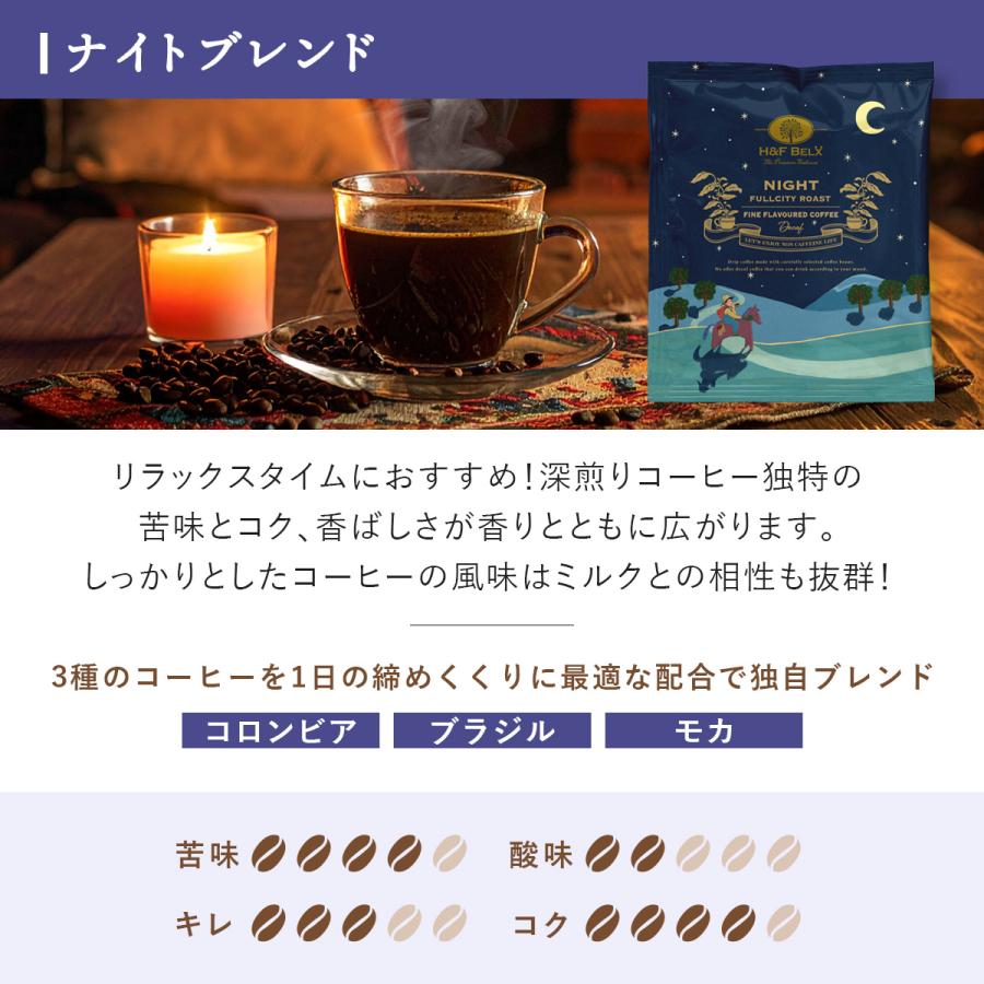 H＆F BELX デカフェコーヒーアソートセット 10g×5種｜カフェインレス