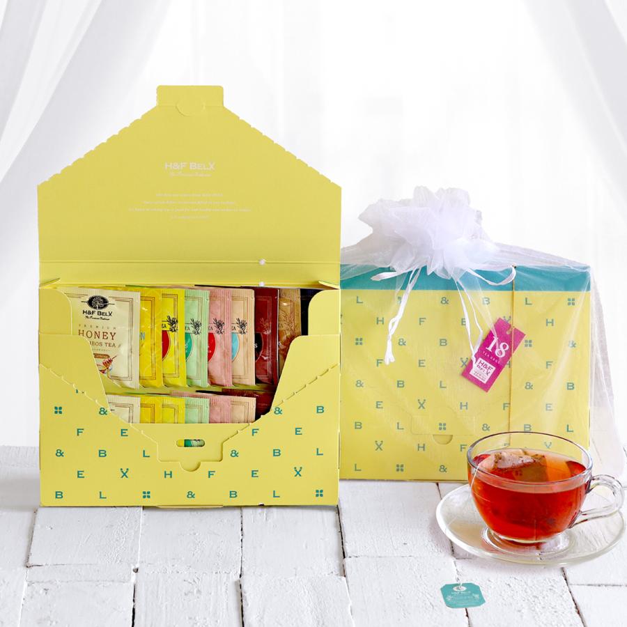 H＆F BELX プレミアムルイボスティー ティーバッグアソート18包（A/B/C