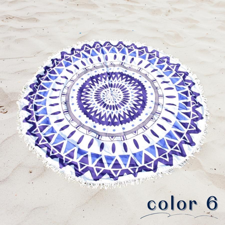 ラウンドビーチマット ビーチマット 大判 おしゃれ 砂 付かない クロス ラグ インテリア レジャーシート ヨガマット 海 ビーチ プール 夏 ピクニック 持ち運び |  | 12