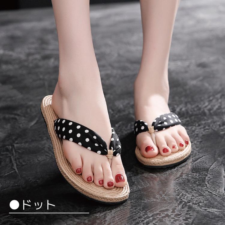 サンダル レディース ウェッジソール おしゃれ ビーチ オシャレ 花柄 ぺたんこ リゾートサンダル ビーチサンダル 海 花火 祭り 浴衣 リゾート プール かわいい |  | 01