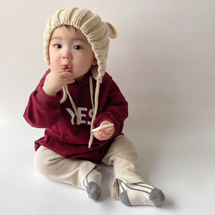 ボンネット帽子 耳付き 秋冬 秋 冬 ニット帽 ボンネット 帽子 キャップ 子供帽子 子ども キッズ ジュニア ベビー 男の子 女の子 シンプル くま耳 くま 可愛い |  | 05