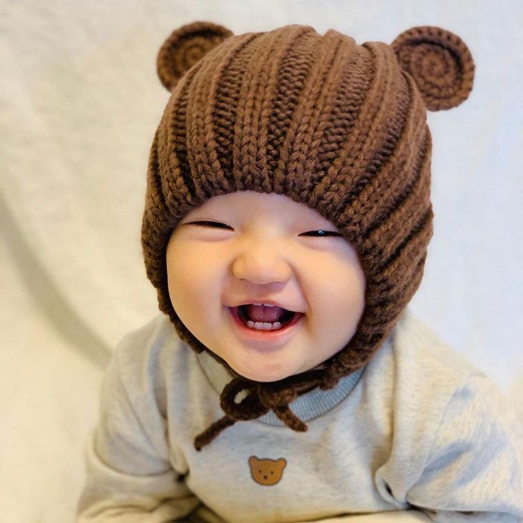 ボンネット帽子 耳付き 秋冬 秋 冬 ニット帽 ボンネット 帽子 キャップ 子供帽子 子ども キッズ ジュニア ベビー 男の子 女の子 シンプル くま耳 くま 可愛い |  | 06