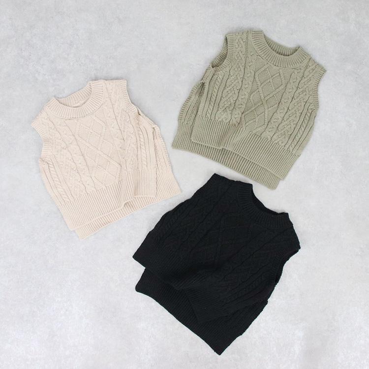 ベスト キッズ ベビー ケーブル編み 子ども服 男の子 女の子 秋 冬 春 秋冬 ニット ノースリーブ ベビー服  おしゃれ かわいい フォーマル ゆったり 80 90 100 |  | 01