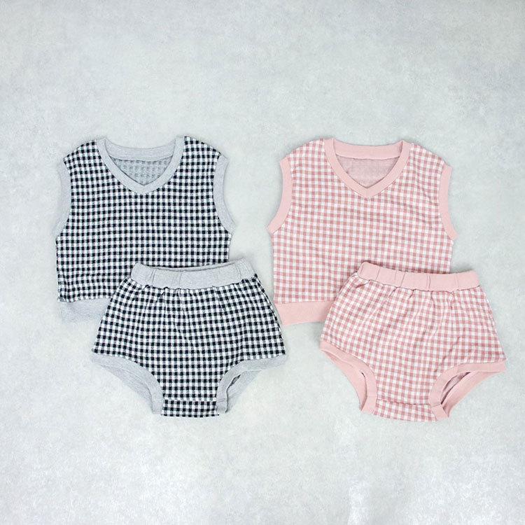 ベビー服 セットアップ キッズ ベビー 上下セット ベスト 子ども服 男の子 女の子 子ども 秋 冬 春 ノースリーブ おしゃれ 可愛い キッズ服 韓国 100 |  | 01
