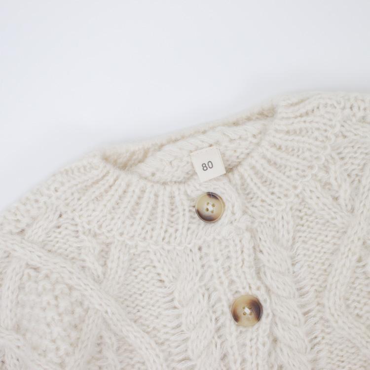 カーディガン ベビー キッズ ケーブル編み ニット セーター ベビー服 子供服 子ども服 男の子 女の子 秋冬 秋 冬 春 長袖 もこもこ 可愛い 80 90 100 110 |  | 03